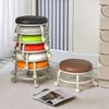 Plastic Swivel Caster Mobile Low Stool for Living Room or Nursery