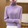 New Autumn/Winter Color Dot Knit Wool Sweater: Women's High-Collar Fashion Pullover