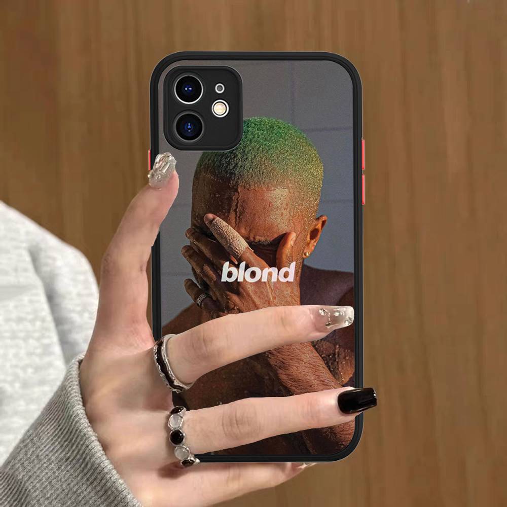 Singer F-Frank O-Ocean Silicone Matte Phone Case For Iphone 13 14 15 16 Pro Max 11 12 X Xs Max Soft Cover