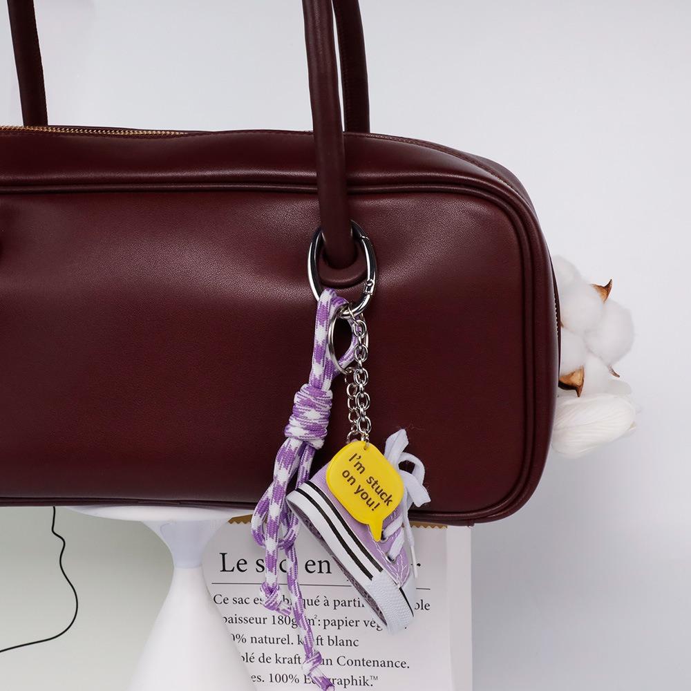 

Anti-lost Y2K Fashion Bag Pendant Purple Korean Charm Rope Keyring Key Holder Style 8