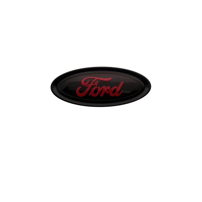 9.5cm 2Pins Auto Front Hood Emblem Rear Trunk Badge Decal Sticker For Ford Focus Mk2 Mk3 Fiesta Mk7 Ranger Mondeo Mk4 S-MAX Kuga