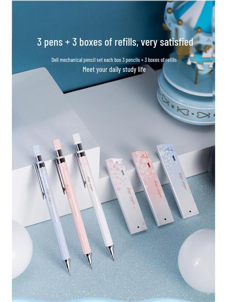 Yinglv Breakage-Proof Mechanical Pencil Set - Cute, High-Value Styles for Students (0.5 & 0.7 mm)