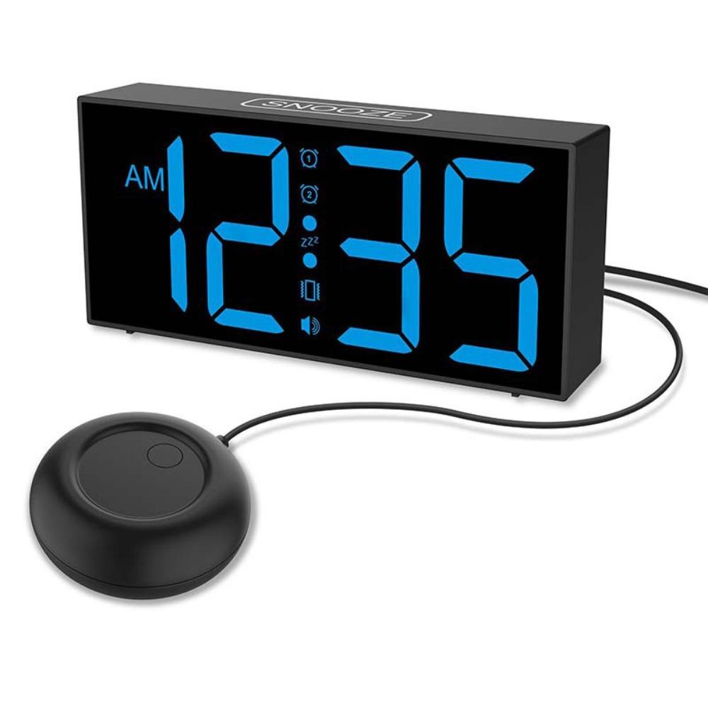 Adjustable Volume Digital Alarm Clock Super Loud Bedside Alarm Clock  Student