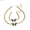 Butterfly Women's Suit Simple and Versatile High-end Necklace Bracelet Niche Design
