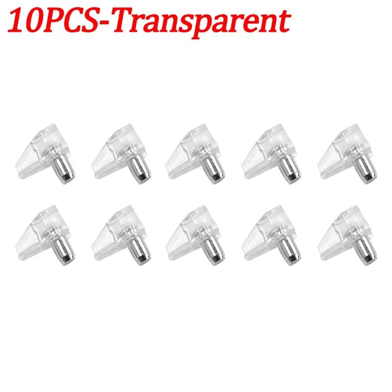 

20/10Pcs Studs Pegs Shelf Laminate Support Wardrobe Cupboard Wooden Furniture Glass Plate Transparent Bracket Holder Supplies