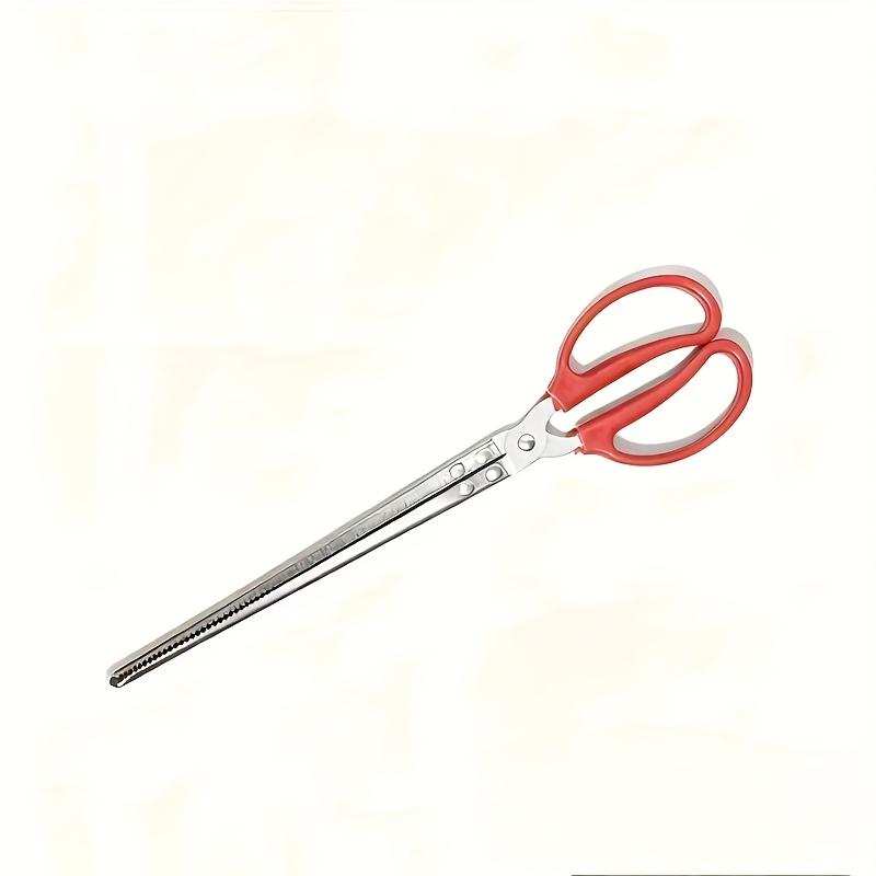 

1PC Durable Stainless Steel Pliers with Retractable Carbon Steel Clamps - Red Handle Multipurpose Tool Straight mouth