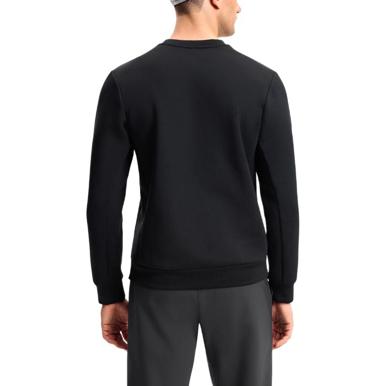 FILA Fitness Sports Simple Knitted Long Sleeve Sweatshirt Men sweatshirt Deep-Black A11M511218F-BK