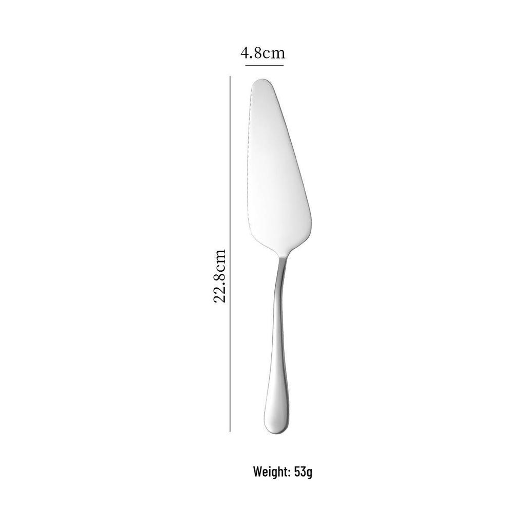 Large Stainless Steel Cake Knife & Spatula for Baking and Pizza, Long Handle Bread Knife, Thickened Western Cuisine Tableware.