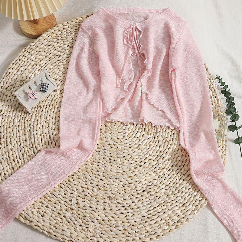 

Women s 2024 Lightweight Ice Silk Sun Protection Cardigan – Wearable Summer Shawl Camisole Jacket Large (106-125 jin)