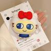 Red Bow Big Eyes Cat Silicone Headphone Protective Cover For Airpods 1 2 3 4 Pro Pro2
