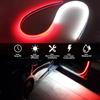 2pcs LED Car Door Opening Welcome Light Strips Flexible 120cm White Red Warning Strobe Decoration Atmosphere Ambient Lamp 12v