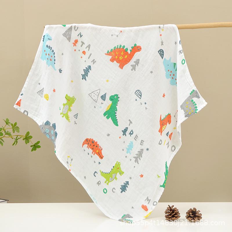 Baby Gauze Bath Towel: Pure Cotton, Absorbent, 2-Layer Swaddle Blanket 70×70cm