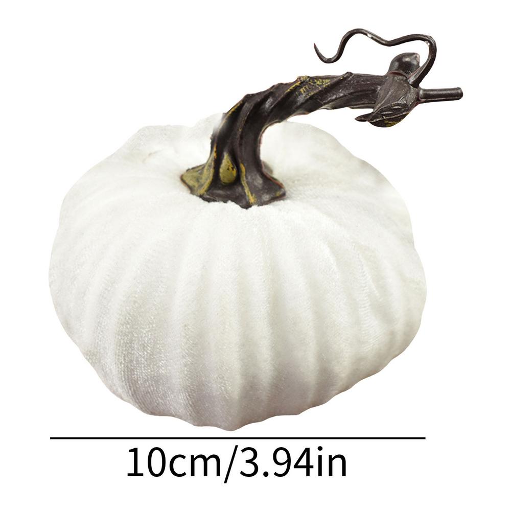 2025 Handmade Velvet Pumpkins Halloween Fall Harvest Vegetable Artificial Simulation Pumpkins Decoration For Garden Yard