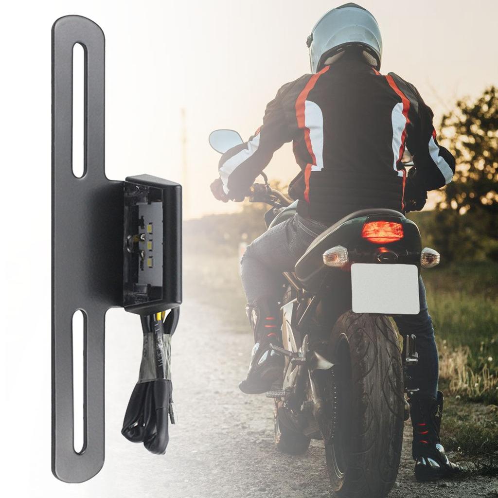 Support de Plaque d'Immatriculation en Aluminium avec Lumière Support de Plaque d'Immatriculation Moto