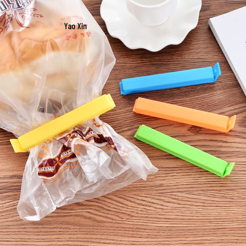 Colorful Kitchen Food Bag Clips - Snack Seal Strips & Organizer Preservers
