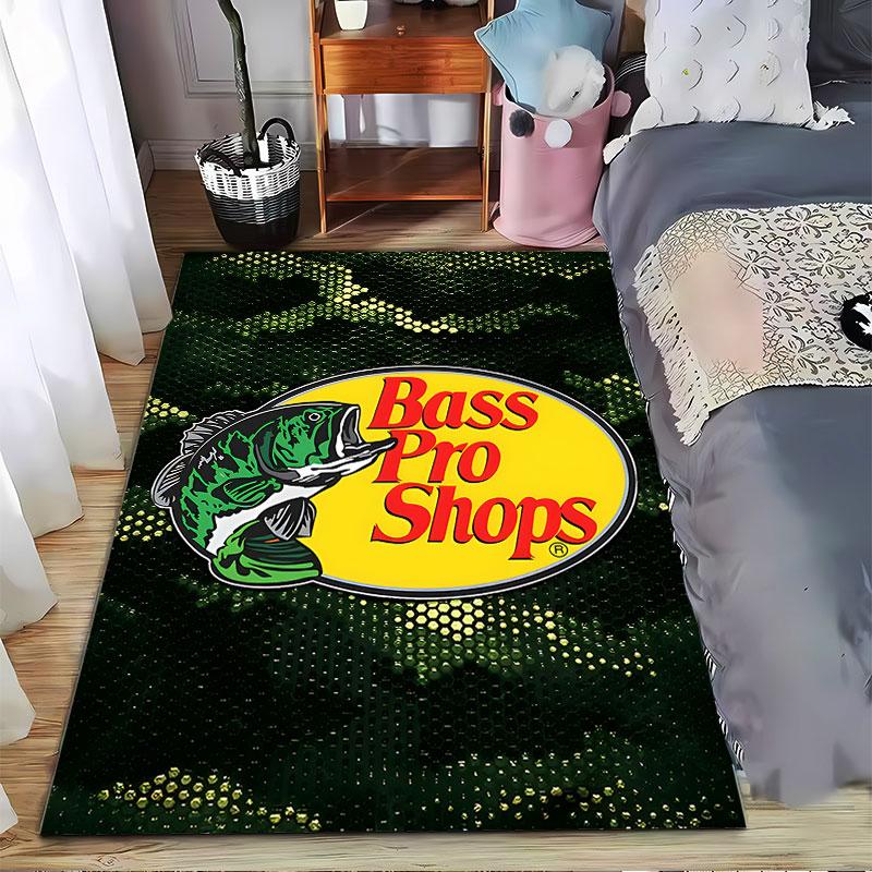 Bass Pro Shops Logo Carpet Suitable As a Non-slip Mat for the Living Room or Bedroom Sofa