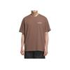 Adidas Gfx Short Sleeve T-Shirt Comfortable Versatile Fashion Soft Solid Color Letter Short Sleeve T-Shirt Men Tops Brown KF0125