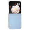 For Honor Magic V Flip 5G Case Hinge Design Matte Genuine Cow Leather+PC Phone Cover