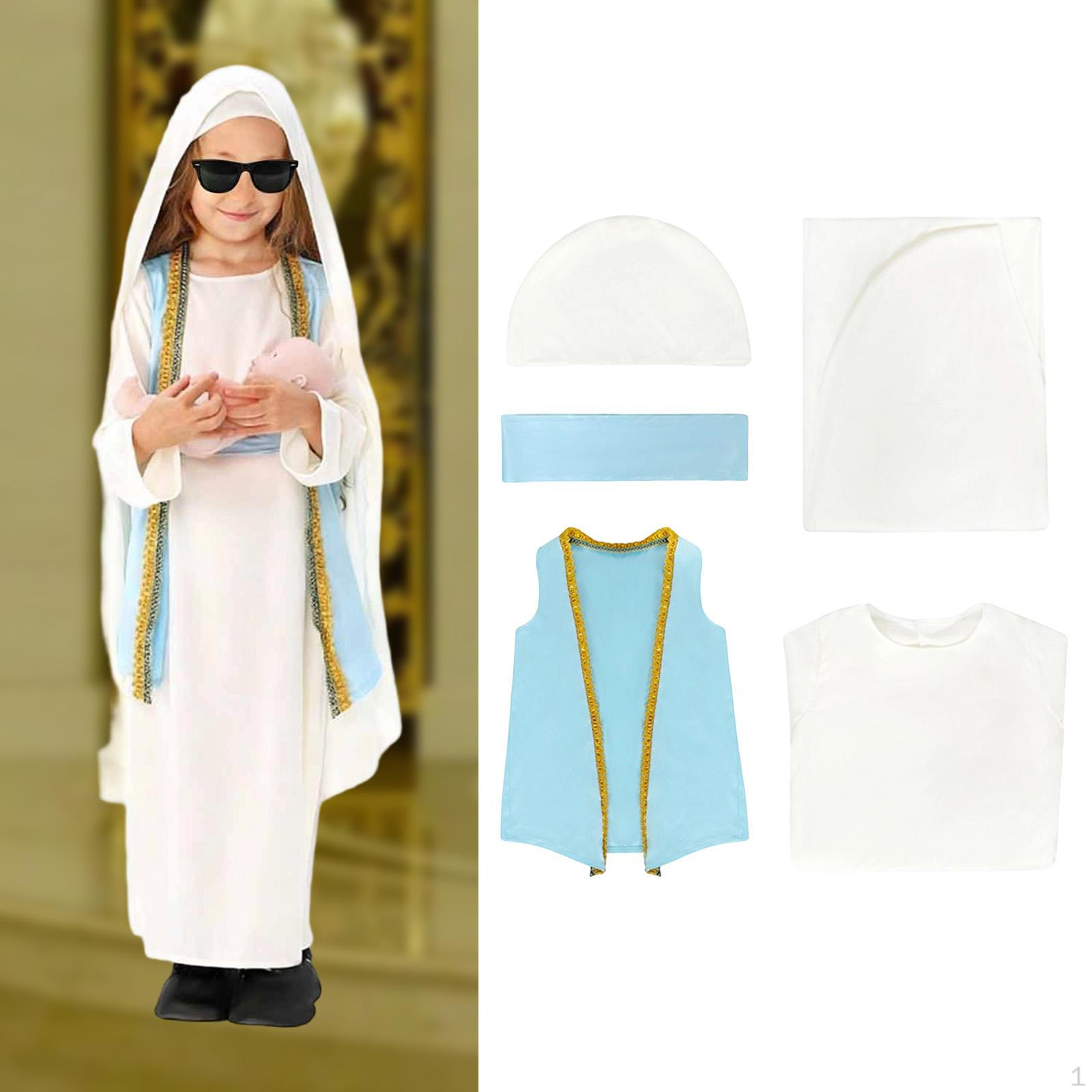 Mary Costumes for Kids Classic Biblical Religious Decor Birthday S