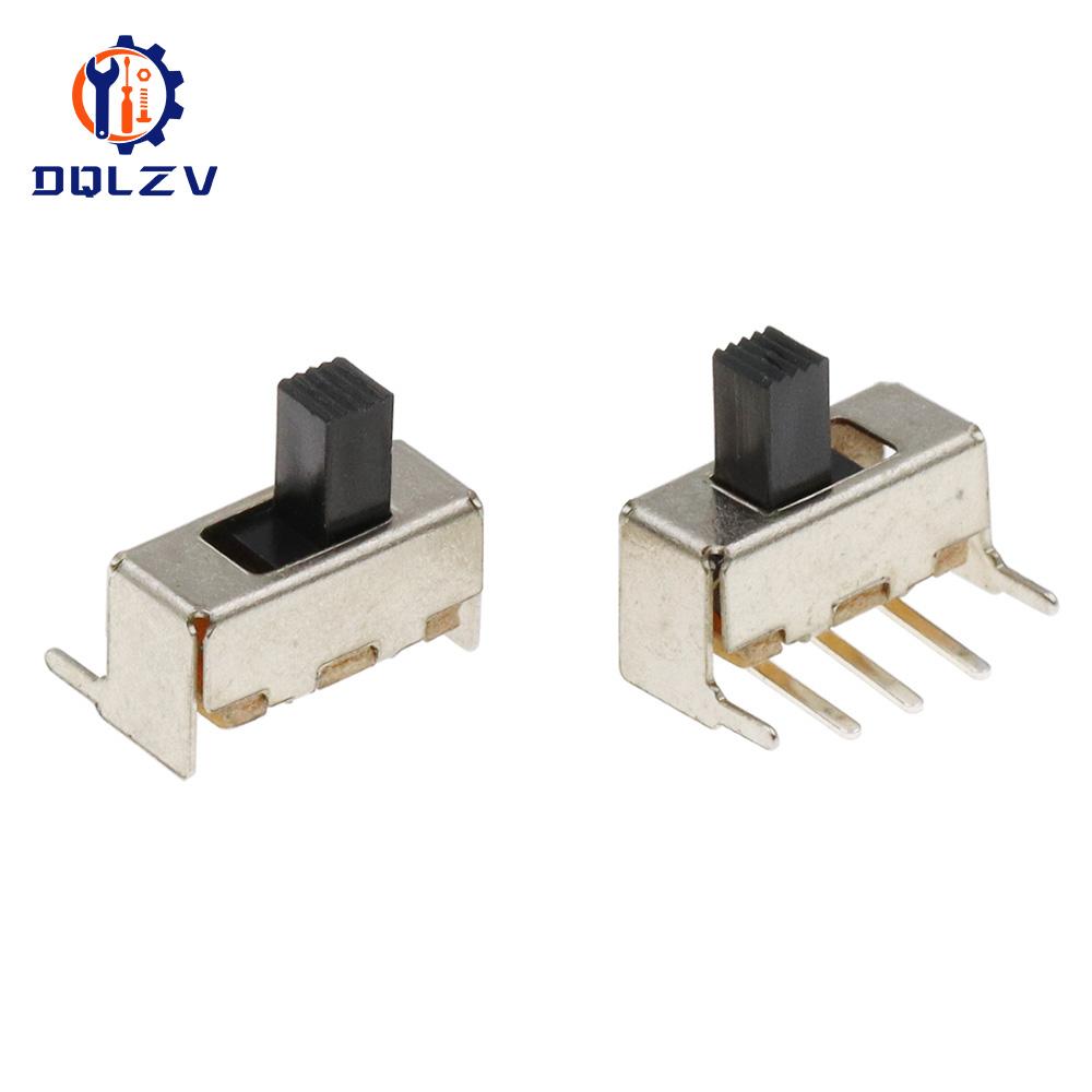 SS12F23 SS12F23VG5 0.5A 50V Toggle Switch 3PIN 1P2T 90 Degree Curved Needle Slide Switch Handle high 5mm
