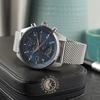 BOSS Skytraveller Blue Stainless Steel Silver Men's Quartz Watch 1514149