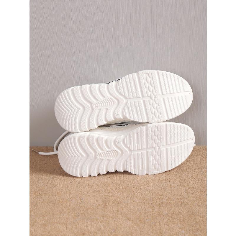 Women's Autumn Breathable Mesh Casual Sports Shoes, Black Soft-Soled Lightweight Dad Footwear.