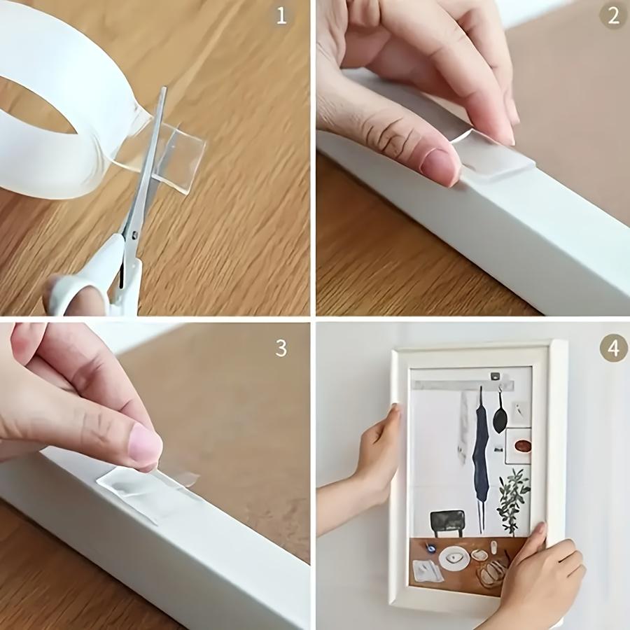 Heavy Duty Double Sided Nano Tape, Clear Traceless Adhesive Tape For Wall & Car, Super Strong Viscosity Anti-Slip Sticker, Heat Resistant