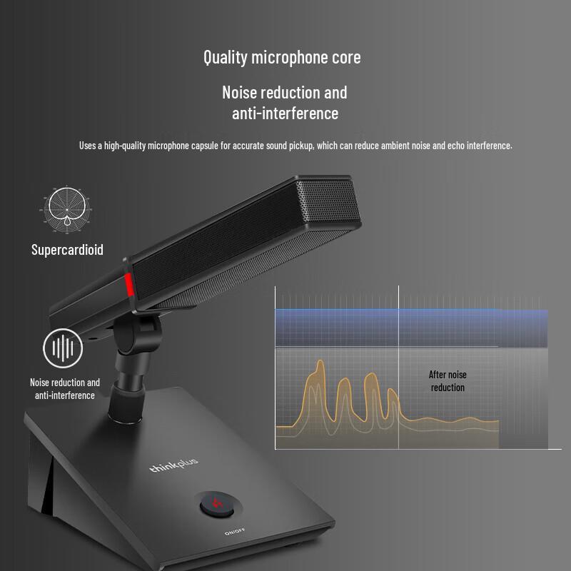 Lenovo thinkplus LS66 Series Professional Wired Gooseneck Microphone (CN version)
