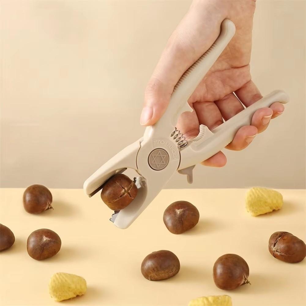 Multi-Functional Nut Cracker Ergonomic Nut Sheller Multipurpose Chestnut Opener Household