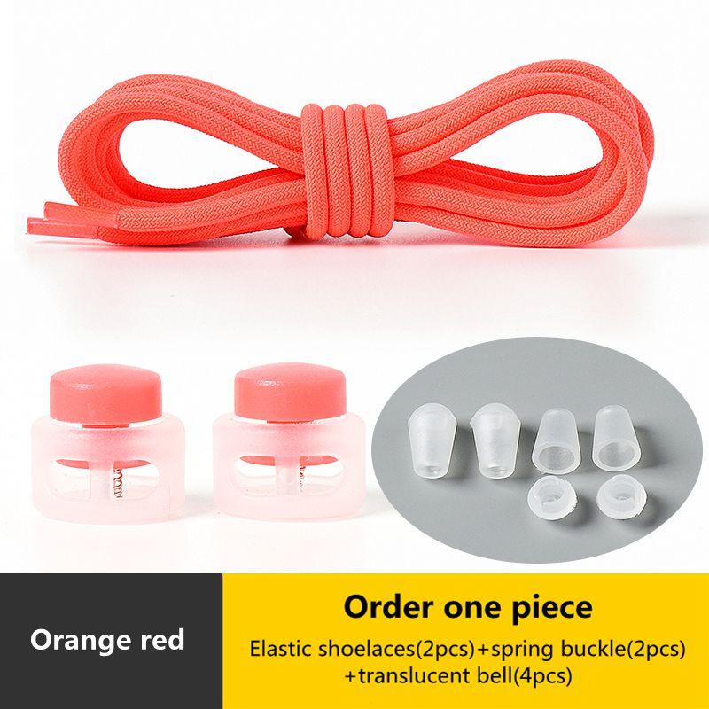 Elastic Round Lock Shoe Laces No Tie Shoelace Children's Sneakers Shoelaces Without Ties Kids Adult Laces for Shoes Shoestrings