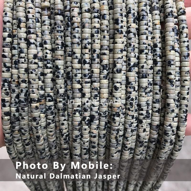 4x2mm Natural Pink Opal Turquoise Jasper Rondelle Beads Cylinder Flat Loose Spacer Bead For Jewelry Making Diy Bracelet Necklace