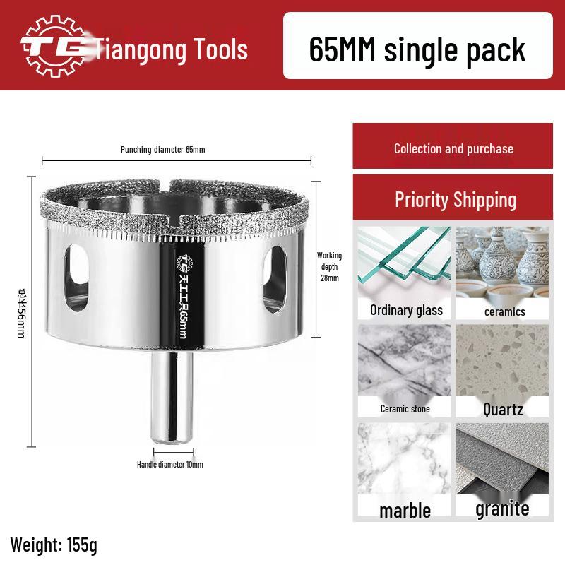 Tiangong Glass & Tile Hole Saw for Drilling and Enlarging Marble and Tile Holes