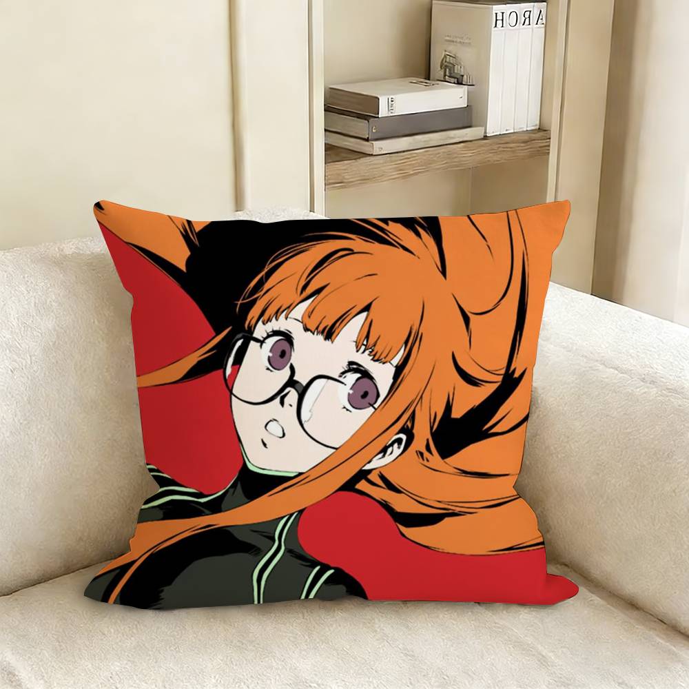 PPersona Anime Various Sizes Square Pillow Case For Car Home Bedchamber Decor