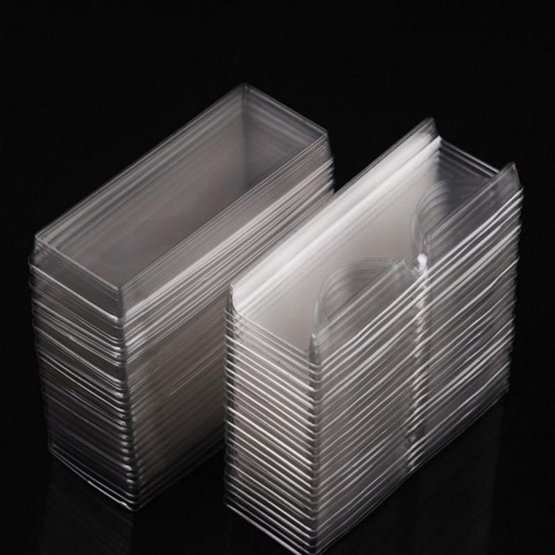 

50шт. Пластиковые треугольные прозрачные держатели для ресниц из норки чистый