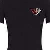 Emporio Armani Ss22 Solid Color Logo Embroidered Crew Neck Short Sleeve T-Shirt Women Tops Black 3L2T6C-2JQAZ-0999