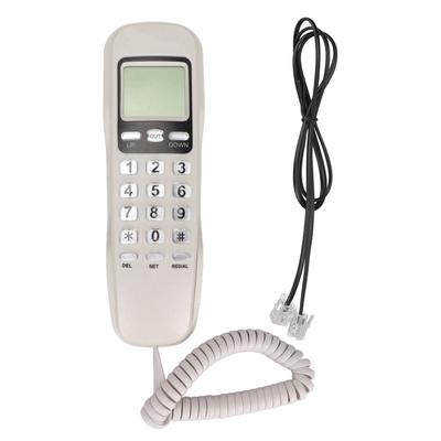 Kablolu Telefon Tekrar Arama LCD Ekran Küçük Kablolu Sabit Hat Telefonu Ev Ofis için Blanc