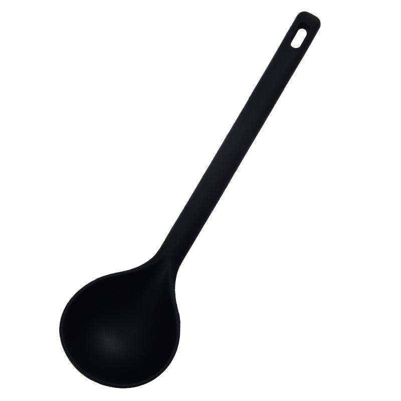 

2023 Heat-Resistant Silicone Long-Handle Soup Ladle - Non-Stick Pot and Porridge Spoon