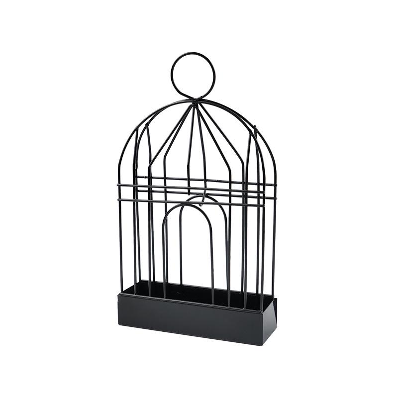 Creative Birdcage Mosquito Coil Holder - Hanging Metal Wrought Iron Mosquito Coil Tray & Incense Burner with Sandalwood Ash Catcher.