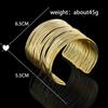 Fashion Gilded Hollow Woman Open Wire Metal Bracelet Punk Bracelet Fashion Gold Cufflinks Bracelets Jewelry