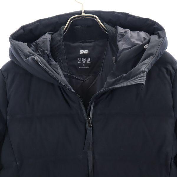 Uniqlo Seamless Down Coat S Black Women Used