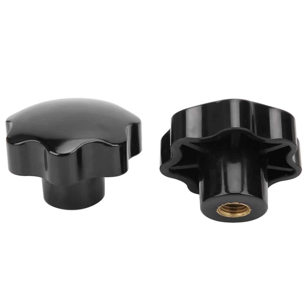 2 Stück Innengewinde Klemmknopf Industriemaschine 7-Sternförmige Kopfmuttern M16 x 80