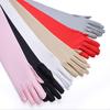 New Classic Adult Black White Red Skin Opera/Elbow/Wrist Stretch Satin Finger Long Arm Gloves Women Club Gloves Driving Gloves
