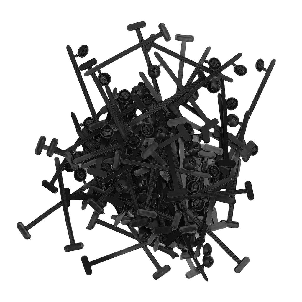100 Pcs Cable Tie Buckle Universal Nylon Self Locking Zip Tie Holder for Home Construction Electronics Automotive
