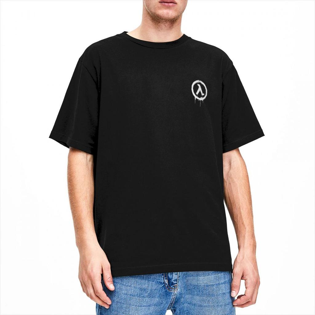 Oversized T-Shirt Game Rise Shine Halfs Lifes 100% Cotton T Shirts Popular Tshirt for Men Summer Y2K Fun Short Sleeve Tees