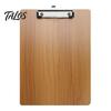 Sturdy Clip Board Wooden Clipboard with Metal Clip, A4 Letter Size Drawing Durable Sketching Board, Wood Grain Thicken Hardboard for Office,