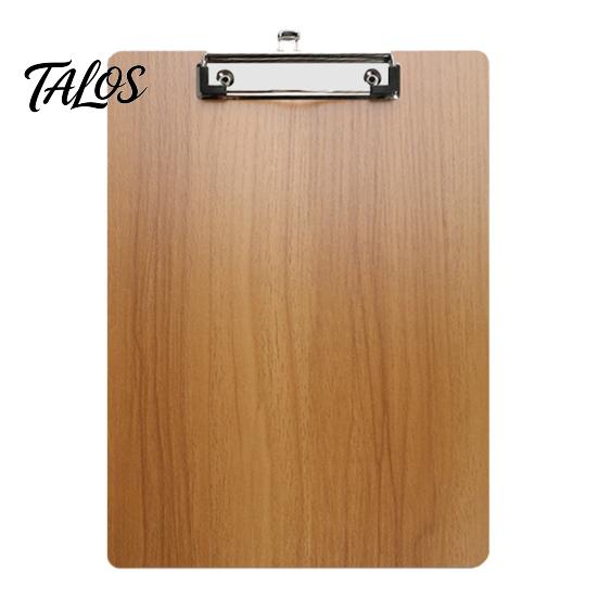 Sturdy Clip Board Wooden Clipboard with Metal Clip, A4 Letter Size Drawing Durable Sketching Board, Wood Grain Thicken Hardboard for Office,