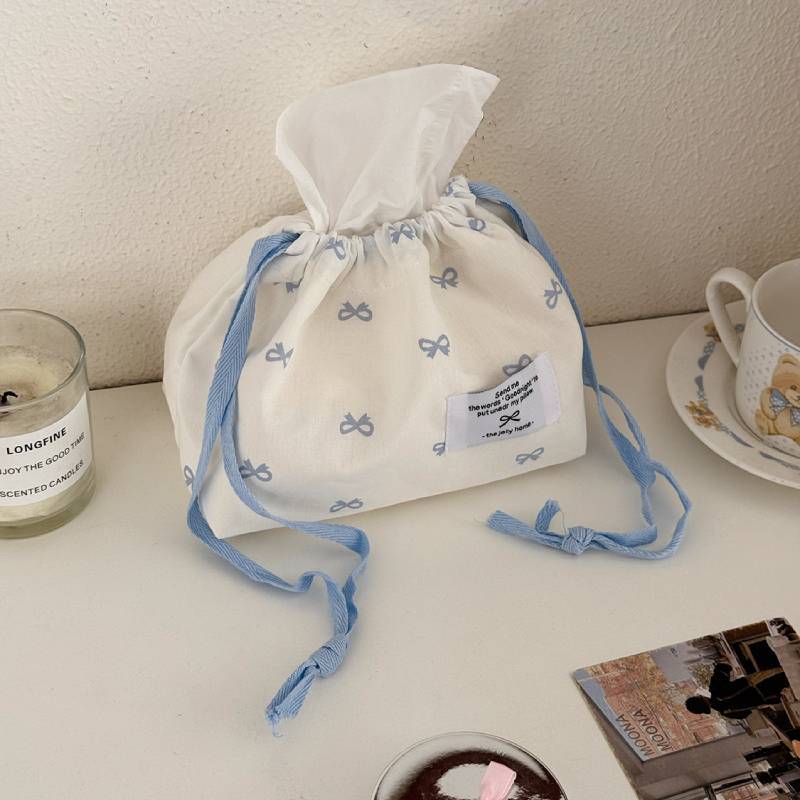 Cotton Butterfly Bow Tissue Box With Portable Design For Home And Office Use