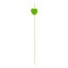 100Pcs Disposable Dessert Picks Heart Pattern Bamboo Barbeque Snacks Buffet Picks Indoor
