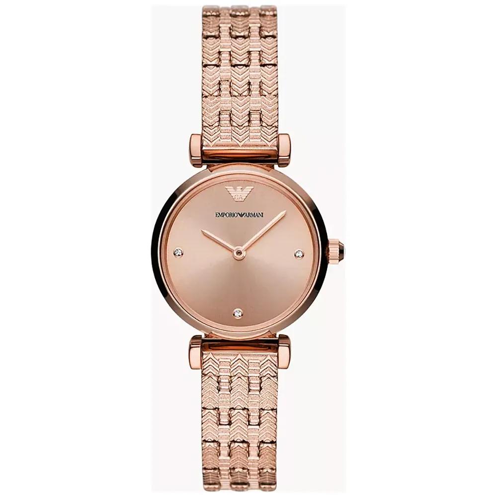 

Emporio Armani Gianni T-Bar Rose gold Stainless steel link bracelet Ladies Quartz Watch AR11342 розового золота