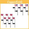 Stunning Led Solar Garden Flag Lights For Patriotic Decor With Ip65 Waterproof
